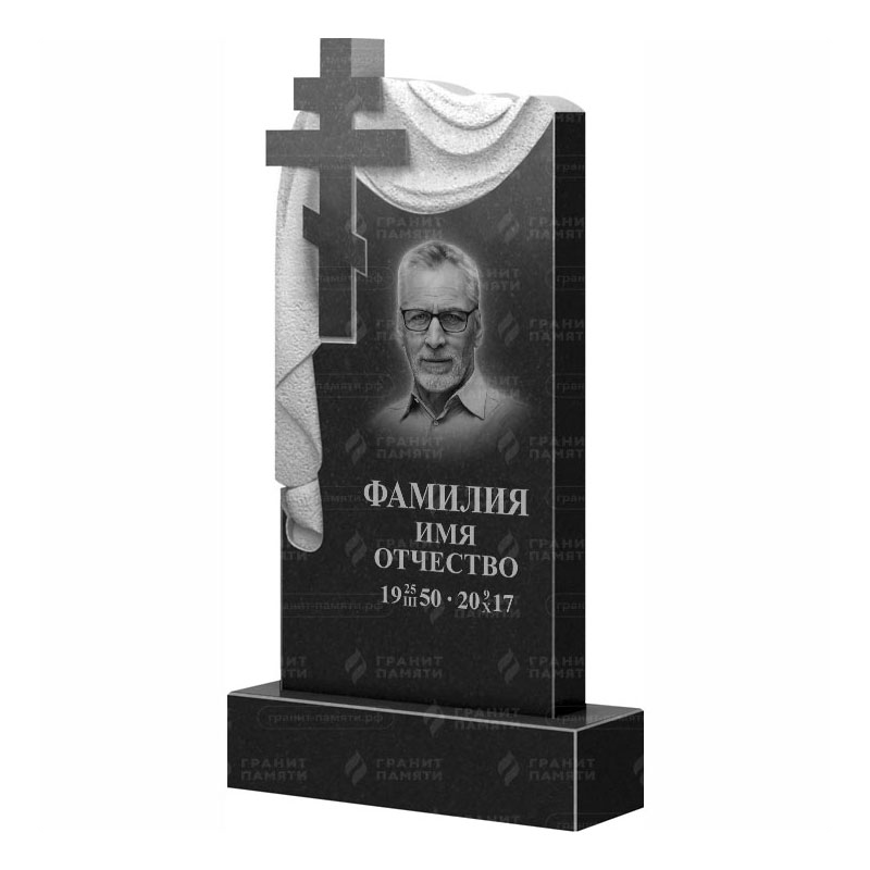 Памятники из гранита с крестом в Смоленске | Гранитный памятник ФГ-085