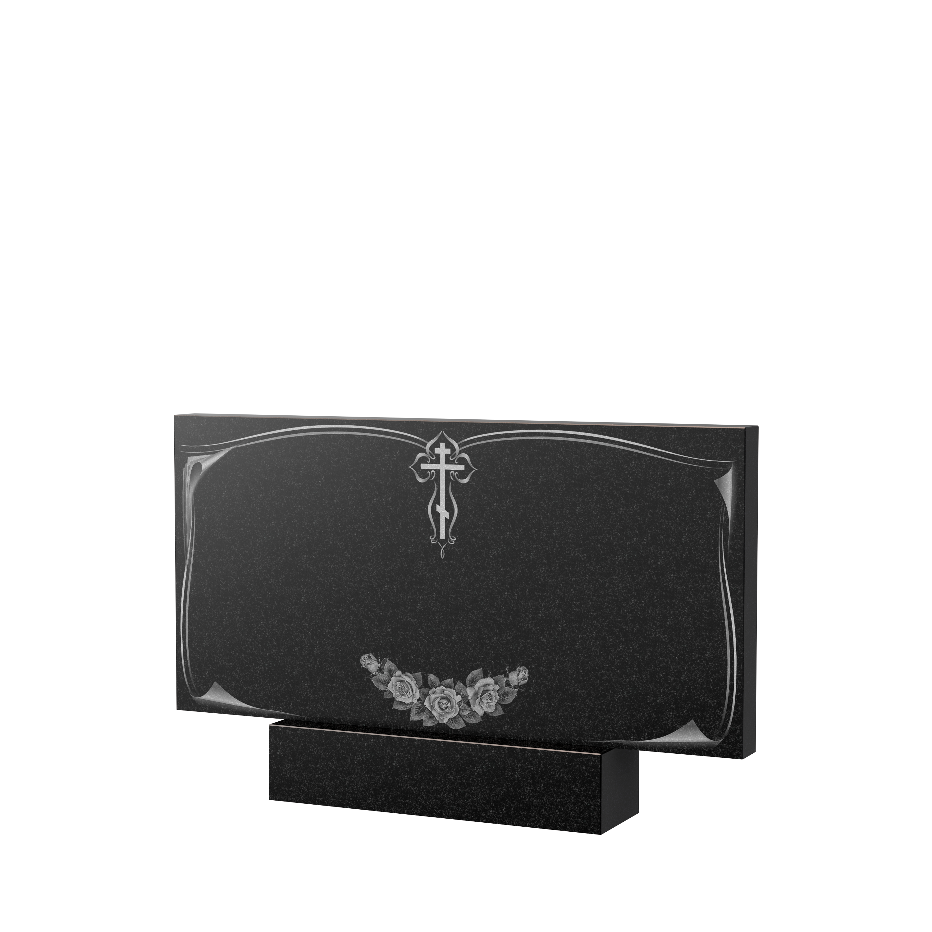 Гравировка на памятник в Смоленске | Художественное оформление на гранитную стелу, рисунок ГХО-001