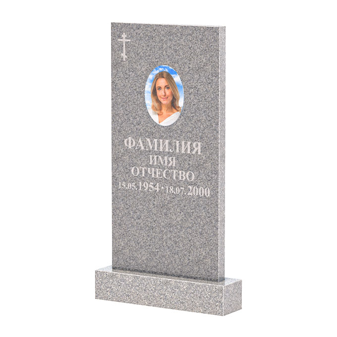 Памятники из цветного гранита в Смоленске | Памятник из Сибирского гранита прямой