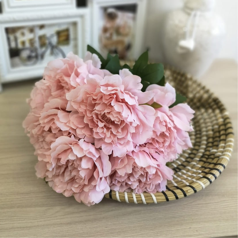 Искусственные цветы в Смоленске | Цветы искусственные «Пионы», розовые, букет