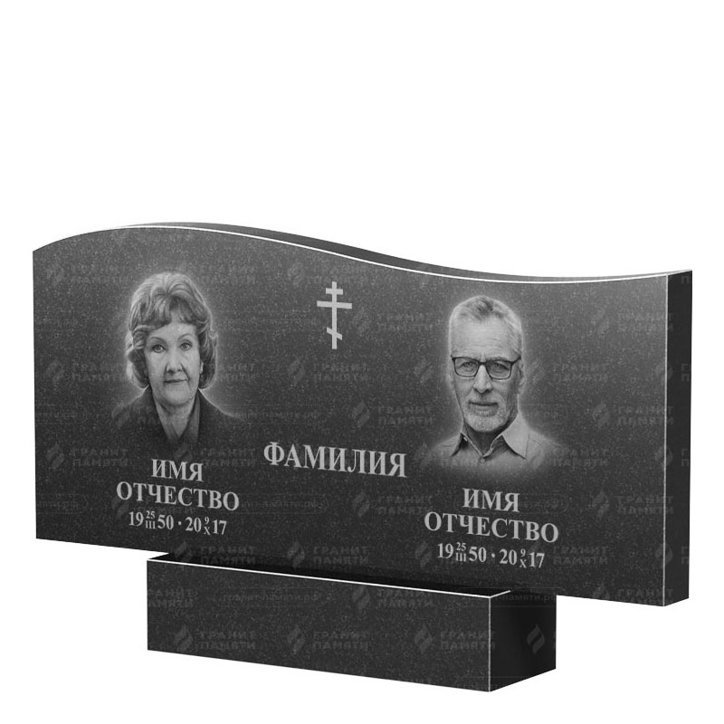 Памятники из гранита двойные в Смоленске | Двойной гранитный памятник ФГ-255