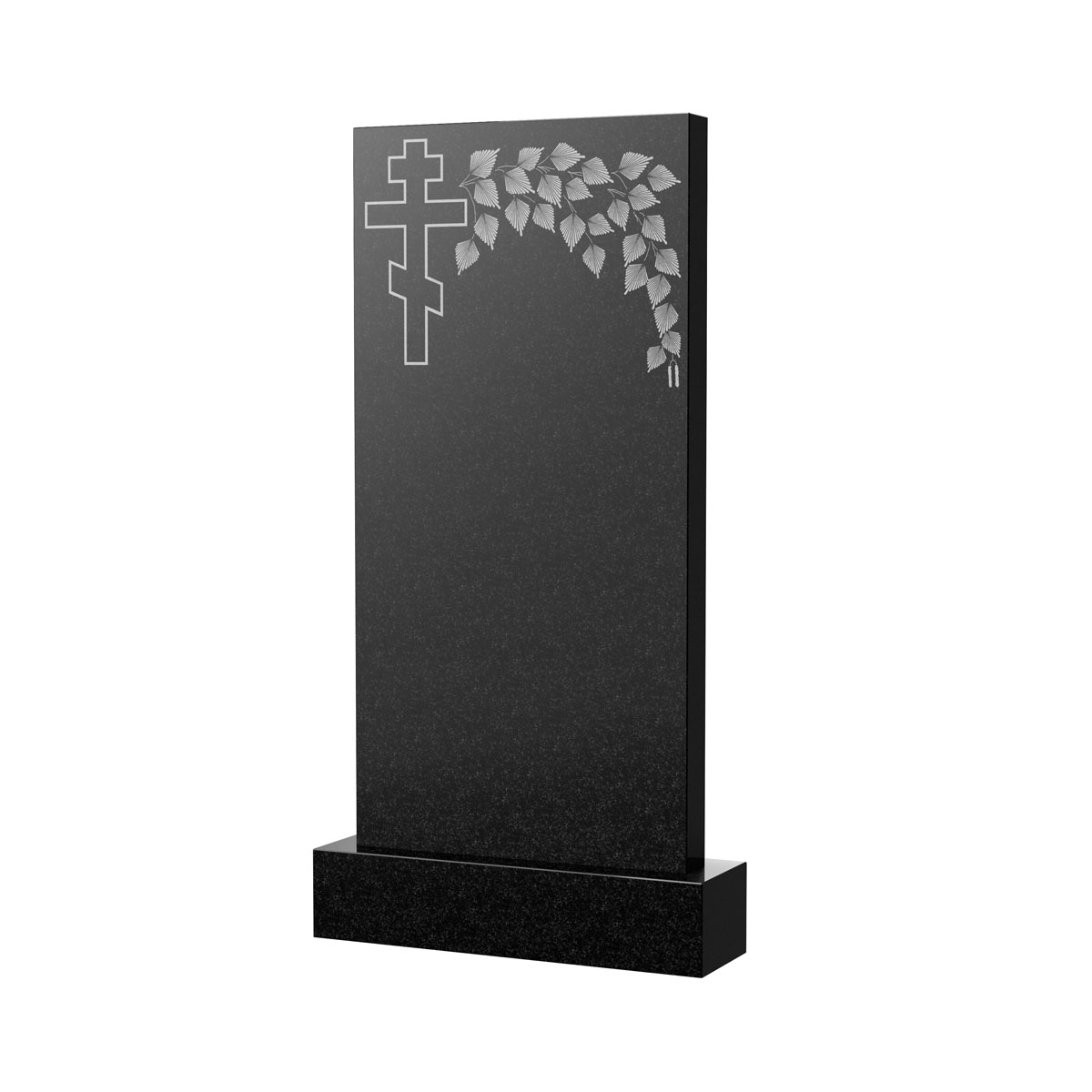 Гравировка на памятник в Смоленске | Художественное оформление на гранитную стелу, рисунок ВХО-033