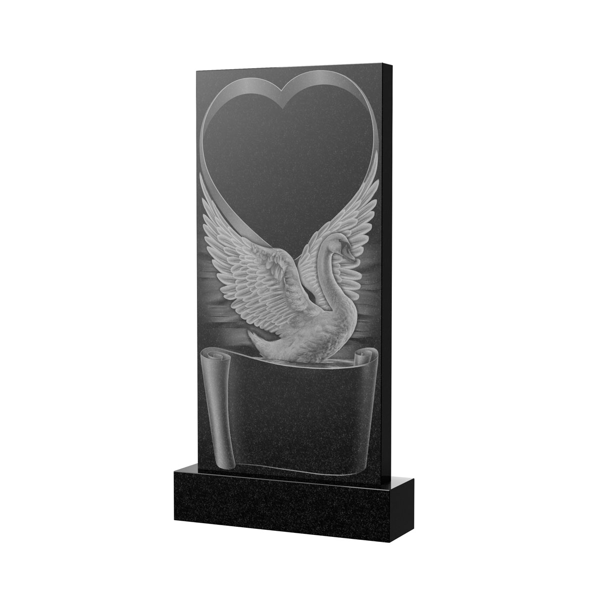 Гравировка на памятник в Смоленске | Художественное оформление на гранитную стелу, рисунок ВХО-034