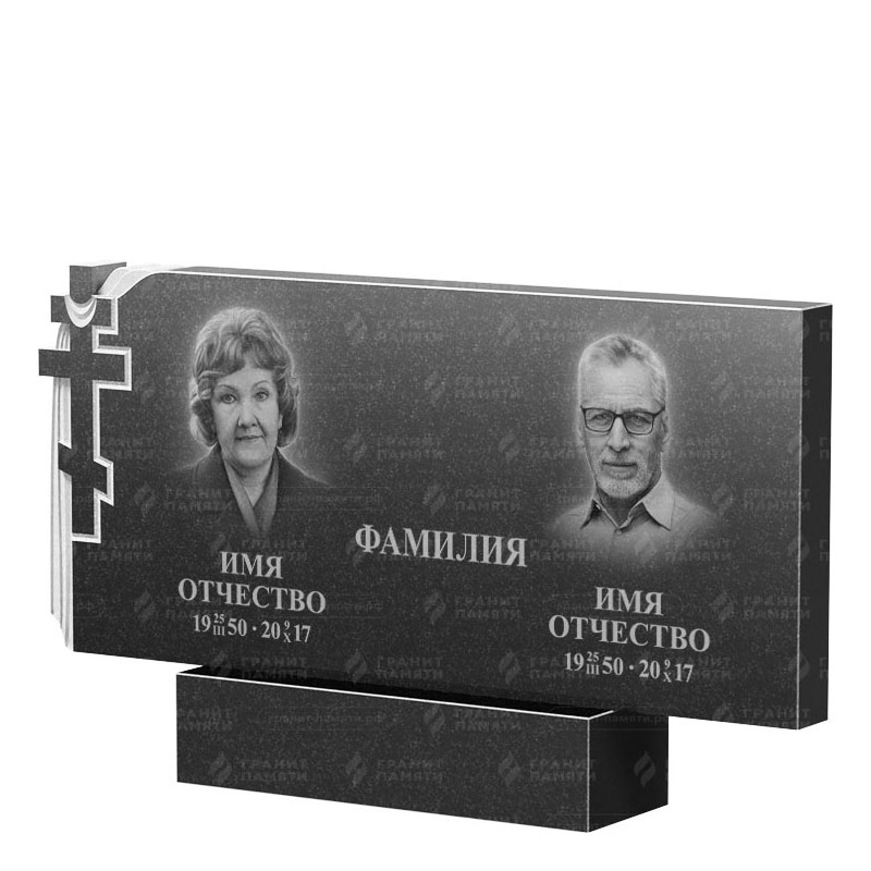 Памятники из гранита двойные в Смоленске | Двойной гранитный памятник ФГ-139