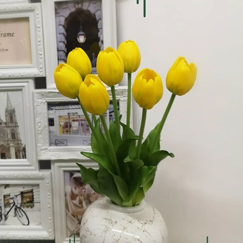 Искусственные цветы в Смоленске | Цветы искусственные «Тюльпаны», желтые, букет
