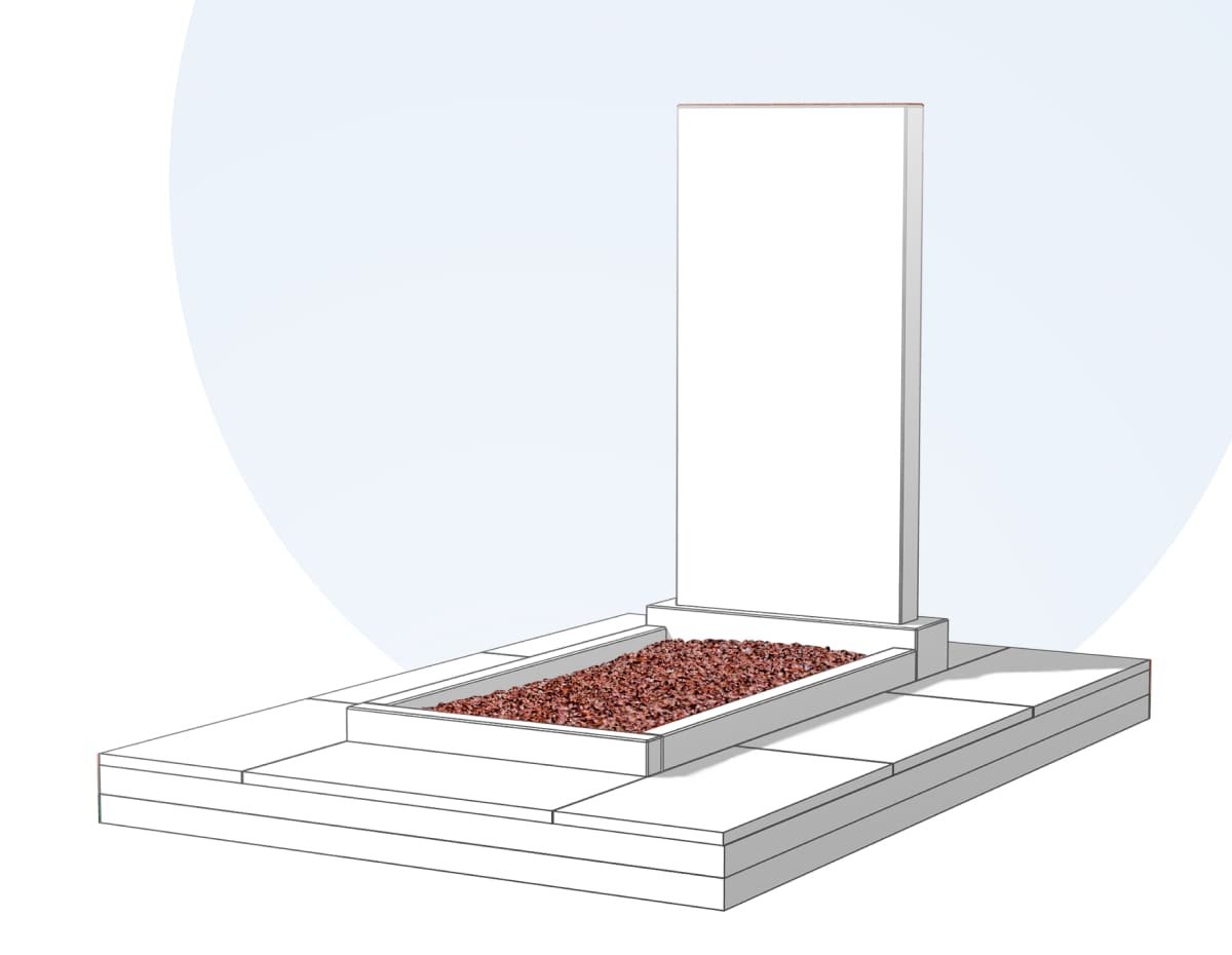 Засыпка цветника камушками в Смоленске