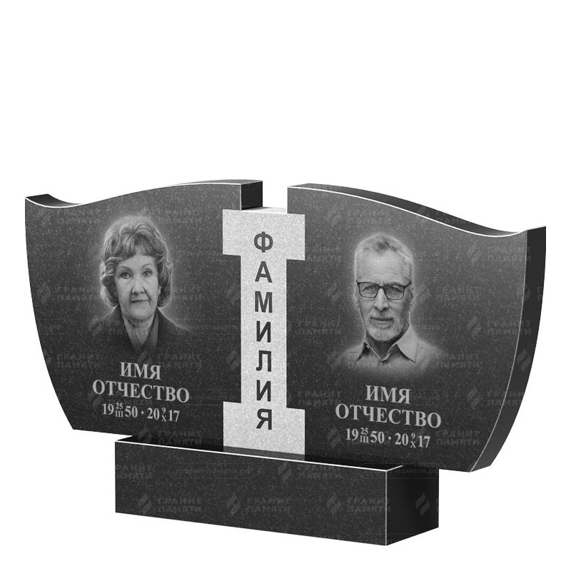 Памятники из гранита двойные в Смоленске | Двойной гранитный памятник ФГ-138