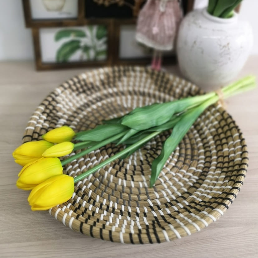 Искусственные цветы в Смоленске | Цветы искусственные «Тюльпаны, бутоны», желтые, букет