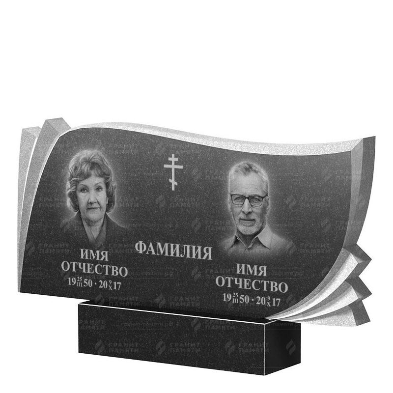 Гранитные памятники в Смоленске | Двойной гранитный памятник ФГ-265