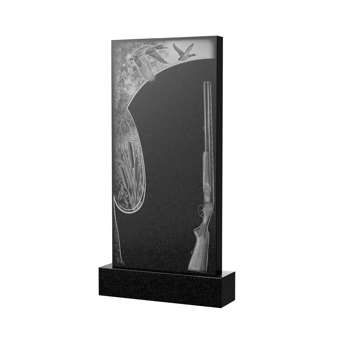 Гравировка на памятник в Смоленске | Художественное оформление на гранитную стелу, рисунок ВХО-052