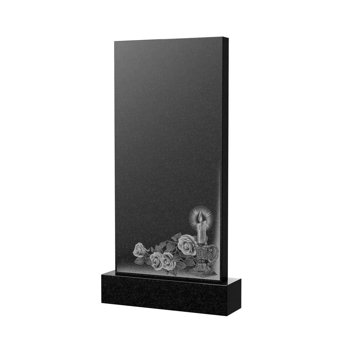 Гравировка на памятник в Смоленске | Художественное оформление на гранитную стелу, рисунок ВХО-050