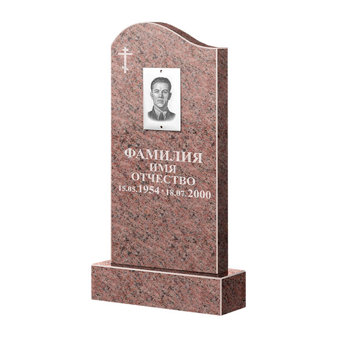 Памятники из цветного гранита в Смоленске | Памятник из гранита Розалия Pink ФГЦ-030