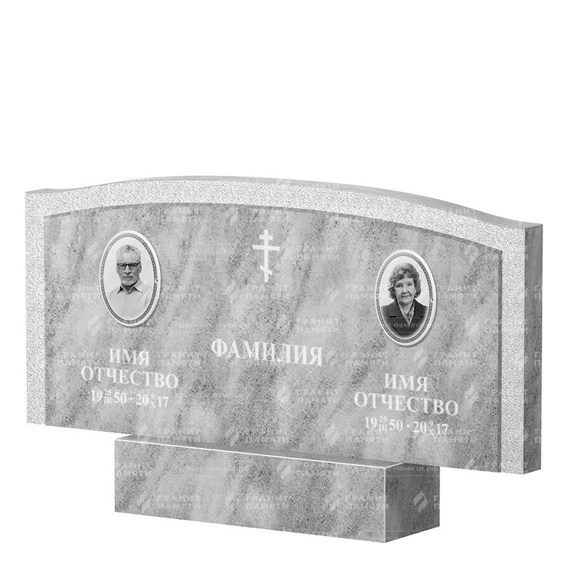 Памятники из мрамора в Смоленске | Двойной мраморный памятник ФМ-131