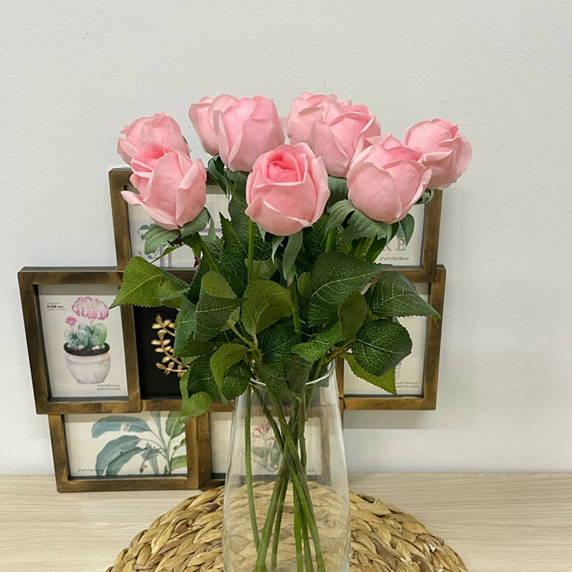 Искусственные цветы в Смоленске | Цветок искусственный «Роза», нежно-розовая, одиночный