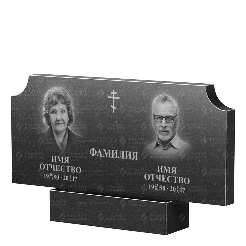 Памятники из гранита двойные в Смоленске | Двойной гранитный памятник ФГ-253