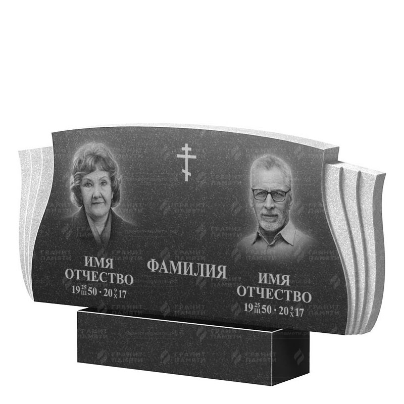 Гранитные памятники в Смоленске | Двойной гранитный памятник ФГ-264