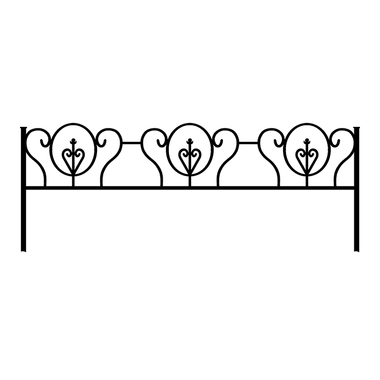 Металлические оградки, столы, скамейки в Смоленске | Оградка №3