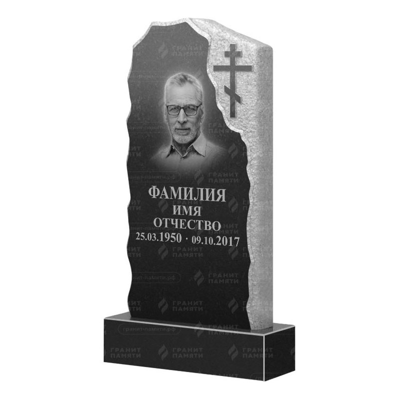 Памятники из гранита с обколом, скалы в Смоленске | Гранитный памятник ФГ-231