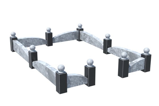 Цоколи на могилу в Смоленске | Цоколь на могилу №0040