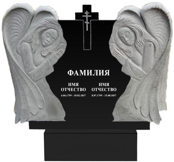 Памятники с ангелом на могилу в Смоленске | Гранитный памятник Ангел №1