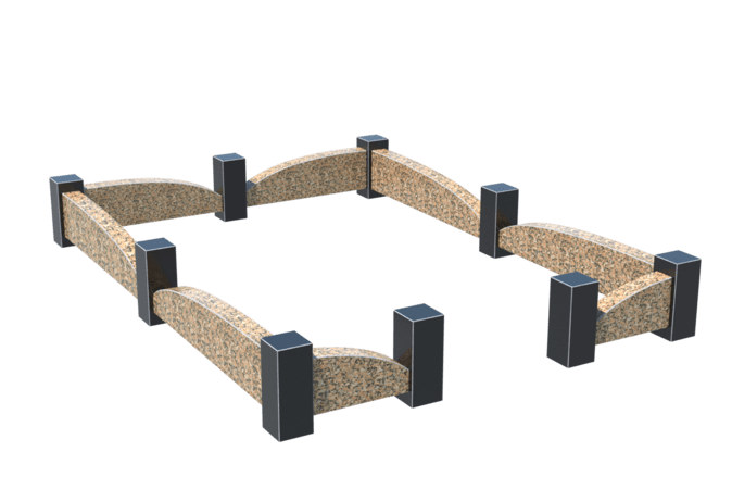 Цоколи на могилу в Смоленске | Цоколь на могилу №0046