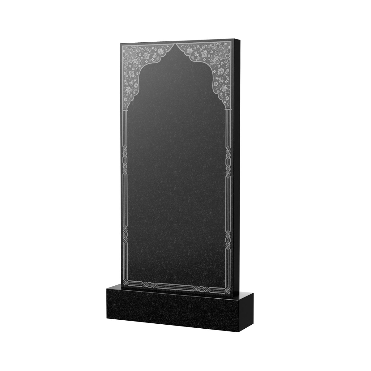 Гравировка на памятник в Смоленске | Художественное оформление на гранитную стелу, рисунок ВХО-042