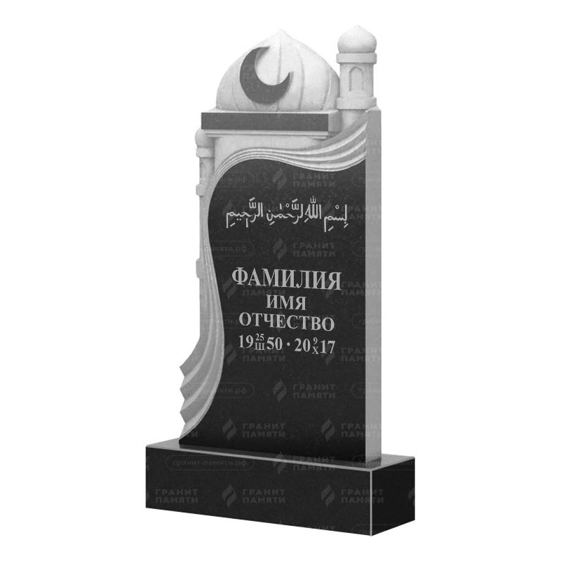 Мусульманские памятники на могилу в Смоленске | Гранитный памятник ФГ-228