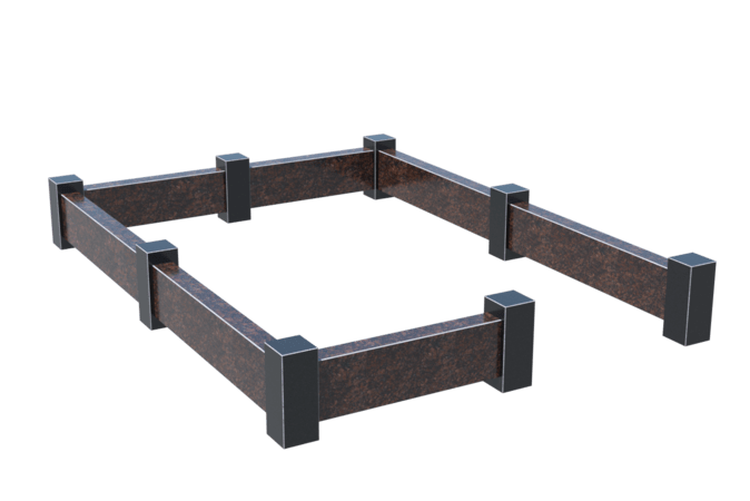 Цоколи на могилу в Смоленске | Цоколь на могилу №0033