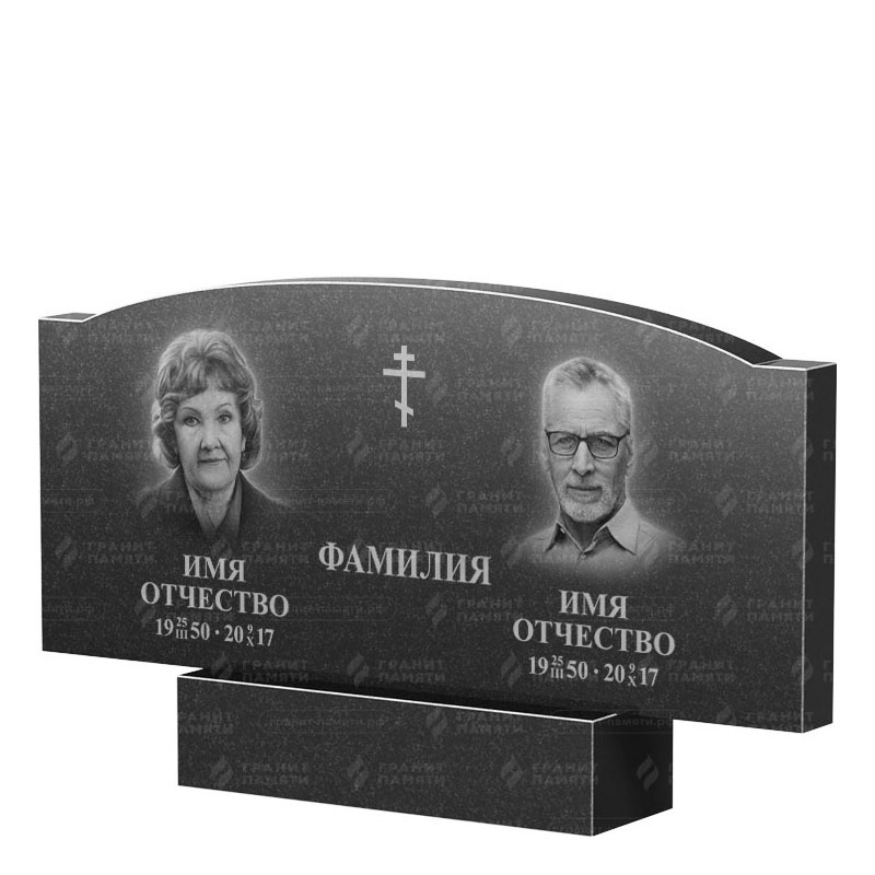 Гранитные памятники в Смоленске | Двойной гранитный памятник ФГ-257