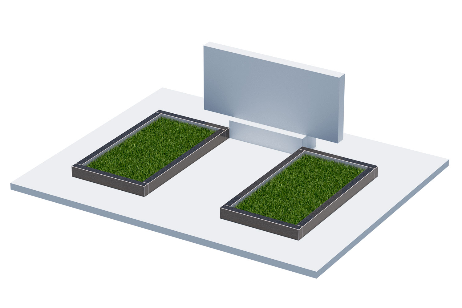 Цветники и надгробные плиты в Смоленске | Цветник Автономный, 2 шт