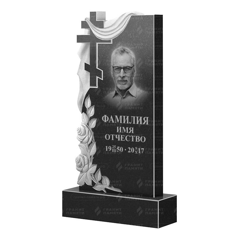 Памятники из гранита вертикальные в Смоленске | Гранитный памятник ФГ-189