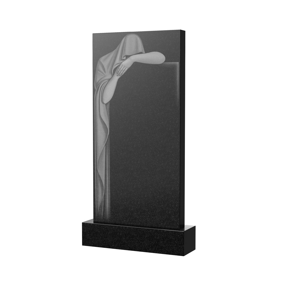 Гравировка на памятник в Смоленске | Художественное оформление на гранитную стелу, рисунок ВХО-036