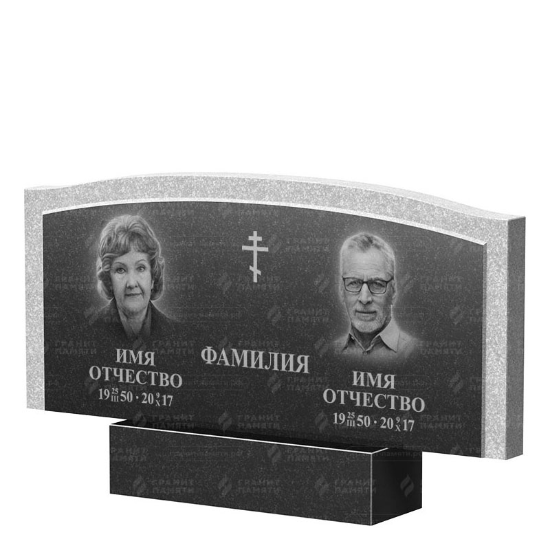 Памятники из гранита двойные в Смоленске | Двойной гранитный памятник ФГ-131