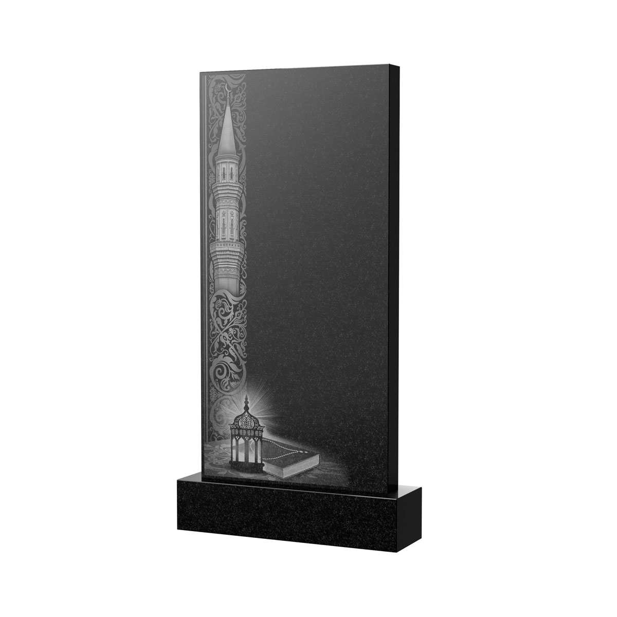 Гравировка на памятник в Смоленске | Художественное оформление на гранитную стелу, рисунок ВХО-038