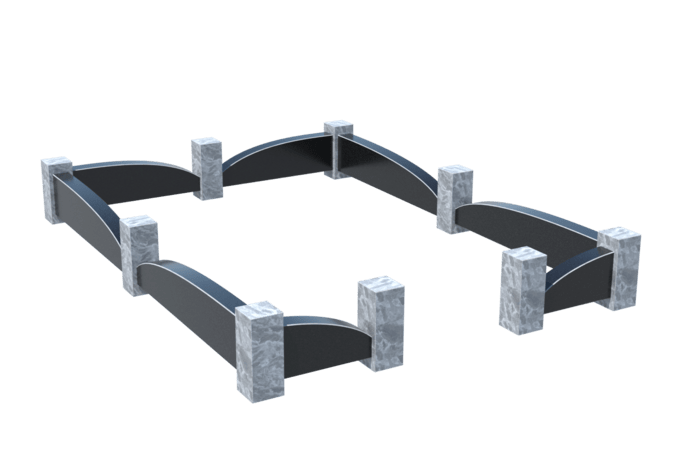 Цоколи на могилу в Смоленске | Цоколь на могилу №0041