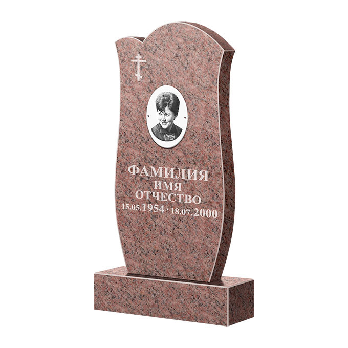 Памятники из цветного гранита в Смоленске | Памятник из гранита Розалия Pink ФГЦ-039