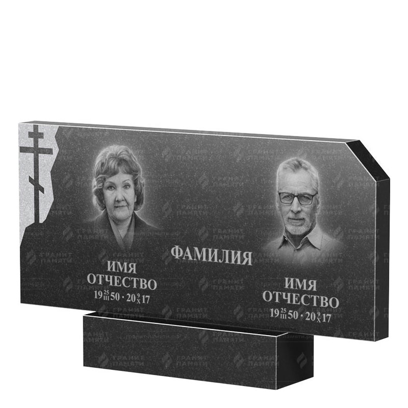 Памятники из гранита двойные в Смоленске | Двойной гранитный памятник ФГ-134