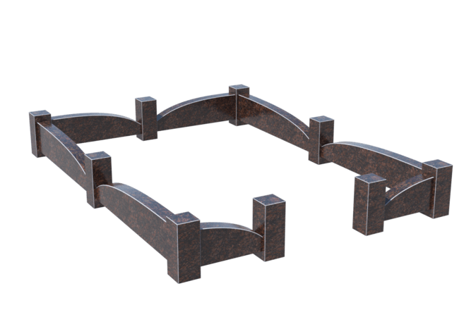 Цоколи на могилу в Смоленске | Цоколь на могилу №0043